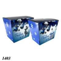 Новорічна коробка  Синя 700 гр (1403)