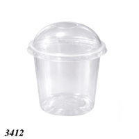 Стакан з купольною кришкою з отвором 280 мл (3412)