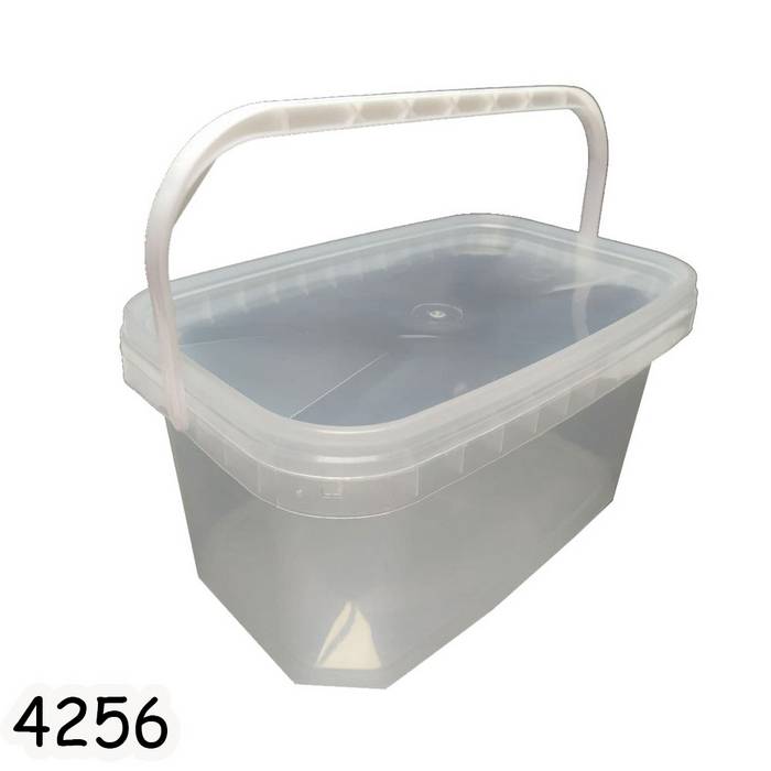 Відро харчове прямокутне з кришкою 5 л Прозорий Відро харчове прямокутне з кришкою 5 л Прозорий