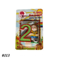 Свічка тортова цифра 2 Футбол (0113)