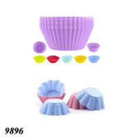 Форма силікон набір з 6 шт для кексів  (9896)