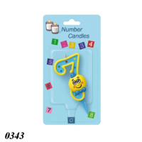 Свічка тортова цифра 7 Смайл (0343)