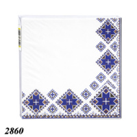 Серветка LaFleur "Вишивка синя" 16 шт двошарова (2860)