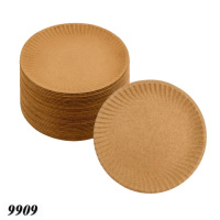 Тарілка паперова крафтова 165 мм з п/е покриттям (9909)