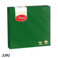 Серветка Алсу-Пак 21 шт двошарова Зелена (3391)