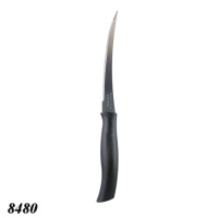 Ніж столовий TRAMONTINA пила чорна ручка 23 см (8480)