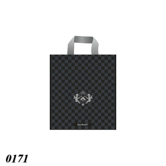 Пакет Serikoff Ангел чорний із сріблом 30х34 см Пакет Serikoff Ангел чорний із сріблом 30х34 см