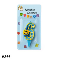 Свічка тортова цифра 6 Смайл (0344)