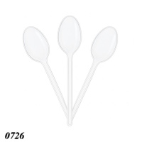 Ложка одноразова чайна Андрекс 120 мм Біла (0726)