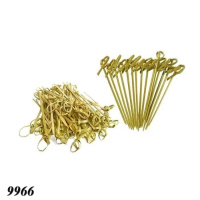 Шпажка Вузлик солома натуральна 10.5 см 100 шт (9966)