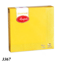 Серветка Алсу-Пак 21 шт двошарова Жовта (3367) Серветка Алсу-Пак 21 шт двошарова Жовта (3367)