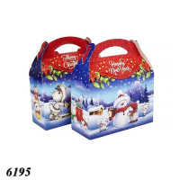 Новорічна коробка Портфель Сніговик 1400 гр (6195)