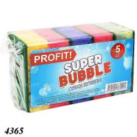 Губки для посуду Profit Super Bubble пористі 5 шт (4365)