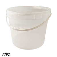 Відро харчове з кришкою 10 л Прозоре (1792)