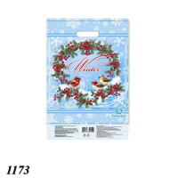 Пакет новорічний Зимові птахи 29х37 см (1173) Пакет новорічний Зимові птахи 29х37 см (1173)