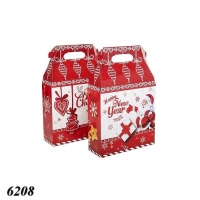 Новорічна коробка Будиночок В'язаний 700 гр (6208)