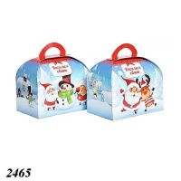 Новорічна коробка Скринька блакитна 500 гр (2465)