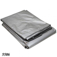 Тент універсальний 4х6 м 90  г/м2 Сірий (5586)