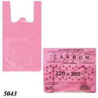 Пакети майка Carbon червоні 22х38 см (5043)