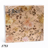Серветка Ellsa Квіти №2 20 шт двошарова (1753)
