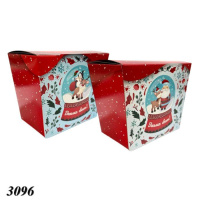 Новорічна коробка  Червона 700 гр (3096)