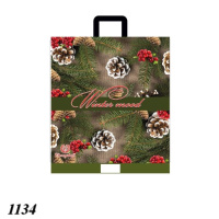 Пакет новорічний Зимовий настрій 40х42 см (1134)