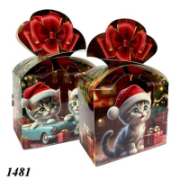 Новорічна коробка Котики 500 гр (1481) Новорічна коробка Котики 500 гр (1481)