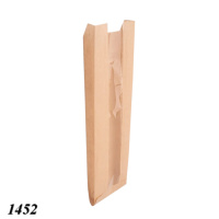 Пакет саше паперовий з вікном 9х34х4.5 см 100 шт (1452)