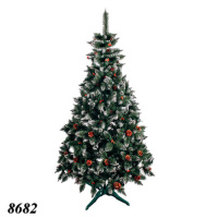 Ялинка штучна з шишками та червоною калиною 1.8 м (8682)