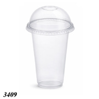 Стакан з купольною кришкою з отвором 420 мл (3409)