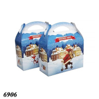 Новорічна коробка Санта на самокаті 1400 гр (6906)