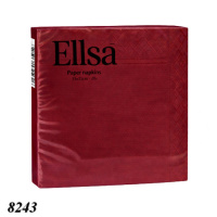  Серветка Ellsa 20 шт двошарова Бордова (8243)