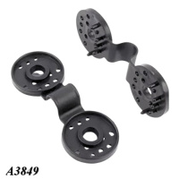 Кліпса полімерна Agreen кругла чорна уп.20шт.