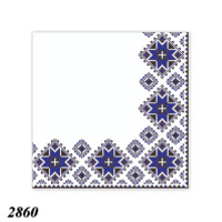 Серветка LaFleur "Вишивка синя" 16 шт двошарова (2860)