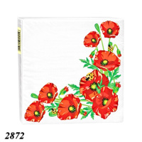 Серветка LaFleur Макове поле 16 шт двошарова (2872)