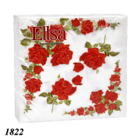 Серветка Ellsa Троянда 20 шт двошарова (1822)
