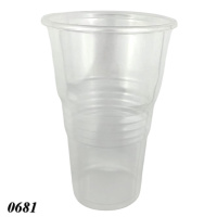 Стакан одноразовий 500 мл з піновідстійником (0681) Стакан одноразовий 500 мл з піновідстійником (0681)