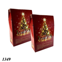 Новорічна коробка Сумка Червона 800 гр (1349)