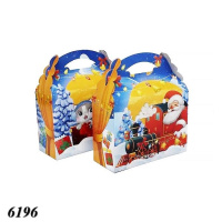 Новорічна коробка Портфель Паровозик 1100 гр (6196)