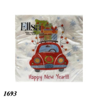 НР Серветки 33/33^ 20 шт.(2ш) Sharm "Новорічна машина "  (1/30)