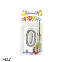 Свічка тортова цифра 0 (7852)