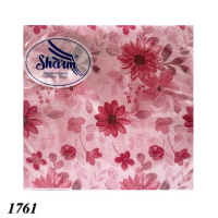 Серветка Sharm Квіти 20 шт двошарова рожева (1761)