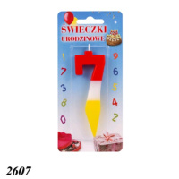 Свічка тортова цифра 7 (2607)