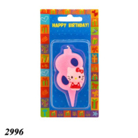 Свічка тортова цифра 8 Кітті (2996)