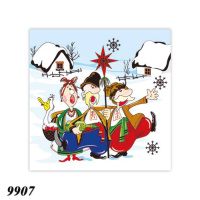 Новорічні серветки LaFleur "Різдвяні гості" (9907)