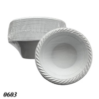 Тарілка одноразова  супова d 145 мм 360 мл (0603) Тарілка одноразова  супова d 145 мм 360 мл (0603)