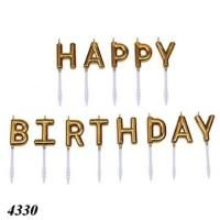 Свічка тортова Happy Birthday (4330)