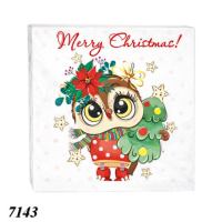 Новорічні серветки LaFleur "Новорічна сова" (7143)