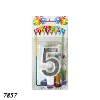 Свічка тортова цифра 5 (7857) Свічка тортова цифра 5 (7857)