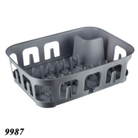 Сушка для посуду 385*285*105 мм Сірий (9987)